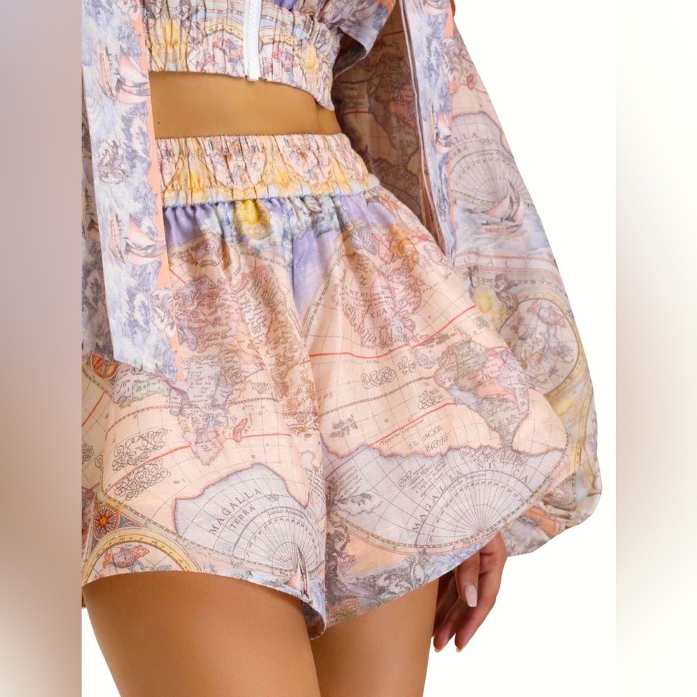 Zimmermann High Tide elasticated shorts
